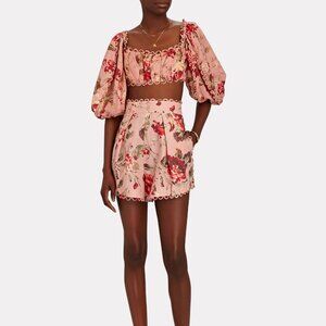 Zimmermann Cassia Scallop Crop Top